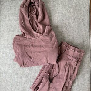 JoyLab Mauve Hoodie and Joggers Set